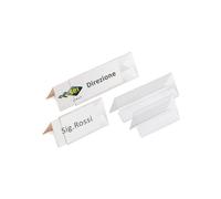 Portanome da tavolo Prisma - 15 x 5 cm - PVC trasparente - Sei Rota - conf. 10 p