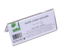 Portanome da tavolo Q-Connect in polimetilmetacrilato trasparente 95x42 mm - KF04743