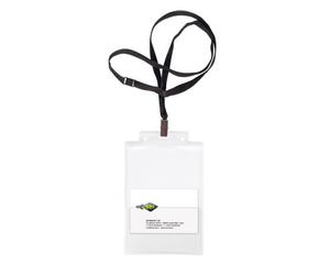 Portanome in PVC rigido Sei Rota Pass 6 10 pezzi - nero - 31841700