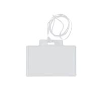 Portanome Pass 3EC - con cordoncino trasparente - 9,5 x 6 cm - PVC - Sei Rota -