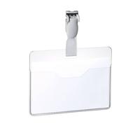 Portanomi con clip DURABLE EUROBADGE tasca aperta plastica trasparente inserto 6