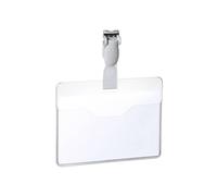 Portanomi con clip DURABLE EUROBADGE tasca aperta plastica trasparente inserto 6