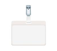 Portanomi con clip DURABLE tasca aperta trasparente inserto 60x90mm conf. 25 - 8