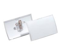 Portanomi DURABLE CLICK FOLD CON COMBI CLIP trasparente inserto 54x90 mm - PPL a