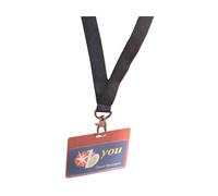 Portanomi DURABLE tasca chiusa con cordoncino trasparente/nero inserto 60x90mm c