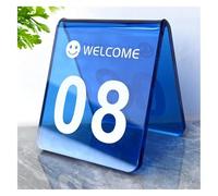 Portanumeri da tavolo, Numeri da tavolo in acrilico 5 mm di spessore, 2,8x3,1 pollici, multicolore, for numeri a 99(91-99)