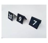 Portanumeri da tavolo, Numeri da tavolo in acrilico stile tenda, confezione 10, neri, 3,1x3,1 pollici, numeri 21 a 100(31-40)