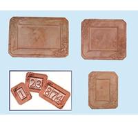 Portanumero civico in terracotta Telcom Vasarte P3