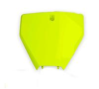 Portanumeros Anteriore UFO Husqvarna Giallo Fluor per Moto
