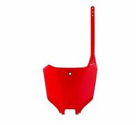 POLISPORT 8670700001 - Tabella portanumero replica OEM realizzata in plastica lucida resistente e durevole compatibile con le moto Honda in colore rosso