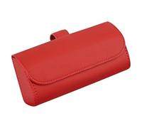 Portaocchiali Antigraffio 1 Custodia Per Occhiali Da Auto Ampiamente Compatibile Visiera Parasole In Pelle Appesa In Sole Clip Per Carta Di Ricevuta Di Archiviazione Clip Parasole Occhiali(Red)