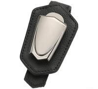 Portaocchiali da auto con chiusura magnetica e interno in spugna protettiva, realizzato in pelle per riporre in modo sicuro occhiali da sole e carte durante la guida (577: fibra di carbonio)