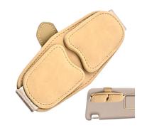 Portaocchiali da sole per paraluce | Clip parasole per occhiali da sole, supporto sicuro e organizzato per parabrezza - Guida esterna, viaggi e viaggi quotidiani - Design Style e, Colore Crema, Se