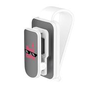 Portaocchiali da sole per visiera, accessorio interno compatto auto, supporto a doppia clip per occhiali, per principianti auto, SUV, camion, garage, interni esterni