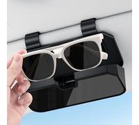 Portaocchiali per auto, custodia protettiva rigida per visiera auto, custodia