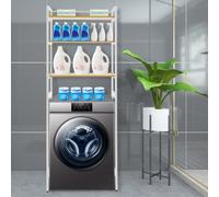 Portaoggetti a 3 ripiani in metallo per lavatrice, dimensioni 69 * 30 * 181 cm, salvaspazio per bagno, lavanderia e decorazione domestica DescrizioneTi è mai capitato di sentirti frustrato dallo spazi
