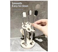 Portaoggetti a forma di fiore per il bagno, colore crema