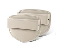 Portaoggetti Auto Organizer Auto in PU Compatibile Con Volvo XC60 XC90 S90 V90 2015-2023 Borsa Portaoggetti Fessura Per Seggiolino Auto Copertura Integrata(White 2PCS)