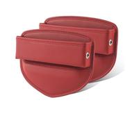 Portaoggetti Auto Organizer Auto in PU Compatibile Con Volvo XC60 XC90 S90 V90 2015-2023 Borsa Portaoggetti Fessura Per Seggiolino Auto Copertura Integrata(Red 2PCS)