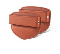 Portaoggetti Auto Organizer Auto in PU Compatibile Con Volvo XC60 XC90 S90 V90 2015-2023 Borsa Portaoggetti Fessura Per Seggiolino Auto Copertura Integrata(Orange 2PCS)