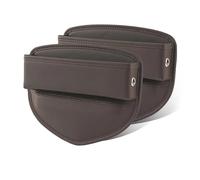 Portaoggetti Auto Organizer Auto in PU Compatibile Con Volvo XC60 XC90 S90 V90 2015-2023 Borsa Portaoggetti Fessura Per Seggiolino Auto Copertura Integrata(Brown 2PCS)