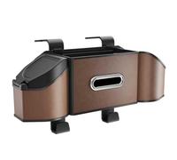 Portaoggetti Auto Sedile per Freeman 2005-2023, Organizer Multifunzionale Posteriore con Portabicchieri Dispenser Salviette,Brown