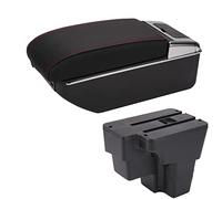 Portaoggetti Bracciolo Per KIA Per RIO Bracciolo Per Per STONIC Per Per Cerato Box Europa Sud Retrofit Parti Di Stoccaggio Auto Accessori 2015-2021 Armrest Box(B Black red 7USB)