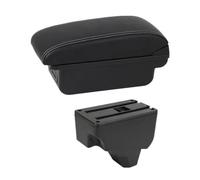 Portaoggetti Bracciolo Portaoggetti Auto Per Peugeot 2008 208 2019-2024 | Bracciolo Console Centrale Spazio Archiviazione Aggiuntivo Soluzione Archiviazione Sicura(C1 White Line)