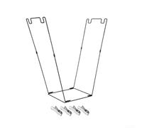 Portaoggetti da giardino con clip per sacchetti da 30 a 45 galloni, supporto in plastica per la pulizia del cortile, il campeggio e la gestione dei rifiuti esterni