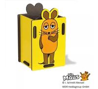 PORTAOGGETTI DA SCRIVANIA bambini TOPO 15 9,5 9cm in legno (MDF) da montare