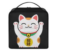 Portaoggetti da toeletta con mini maneki-neko portafortuna giapponese portafortuna