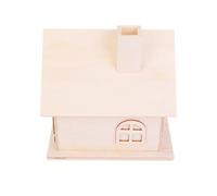 Portaoggetti decorativo in legno Love per soldi, set da 2 pezzi