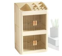 Portaoggetti di bellezza - Polistirene Pp da 14 pollici, per la cura della pelle, custodia per accessori cosmetici | Organizer per panca da bagno Organizer per toletta porta comò pennello rossetto