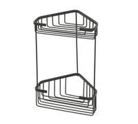 Portaoggetti doccia angolare augustus nero matt - 20×15,1×32,5 cm