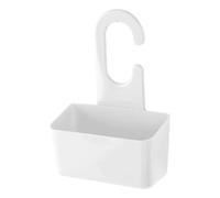 Portaoggetti doccia bianco in PVC gancio e fori di scolo per l’acqua