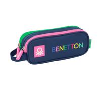 Portaoggetti Doppio Benetton Damero Blu Marino 21 x 8 x 6 cm