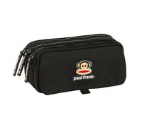 Safta Paul Frank Join The Fun - Astuccio triplo Big, astuccio per bambini, ideale per bambini in età scolastica, comodo e versatile, qualità e resistenza, 21,5 x 8 x 10 cm, colore nero, Nero,