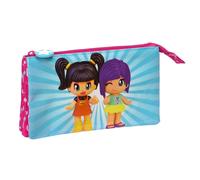 Portaoggetti Doppio Pinypon Azzurro Rosa 22 x 12 x 3 cm