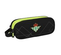 Portaoggetti Doppio Real Betis Balompié Nero Lime 21 x 8 x 6 cm
