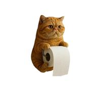 Portaoggetti in resina a forma di gatto, da parete, design compatto per ottimizzare lo spazio, essenziale per il bagno