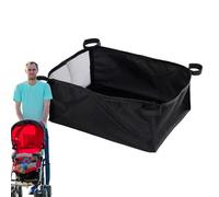 Portaoggetti inferiore per passeggino, organizer inferiore per passeggino | Nella sezione Portaoggetti per passeggino - Borsa portaoggetti per passeggino di grande capacità, tessuto Oxford a rete con
