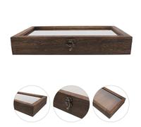 Portaoggetti Legno Cassettina Vetrina Per Gemme Vassoio Espositivo