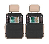 Portaoggetti Organizer Sedile Auto 2pcs, Protezioni organizzatore multi-tasca impermeabile Kick Back Seat Car Organizer con iPad/Tablet Touch Screen per auto-guida in viaggio