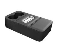 Portaoggetti per Bracciolo Centrale per Automobile - Organizer per Console Multifunzionale con Portabicchieri Slot per Telefono Porta | Pad sollevatore regolabile in altezza, AJ