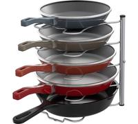 Portaoggetti per dispensa Simple Houseware, porta pentole e padelle, argento