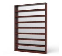 Portaoggetti per Negozio - Espositore, Vetrinetta per Caramelle con Involucri Smussati a Parete, Espositori per Organizzatori in Lega di Alluminio per Minimarket (100x7,5x80 Cm)