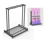 Portaoggetti per sci e snowboard, organizer mobile autoportante per garage, capannone o condominio, ideale come espositore per attrezzature da sci