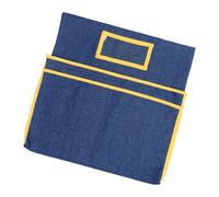 Portaoggetti per sedia da on 2 tasche, robusto contenitore in cotone per quaderni e documenti, adatto alla maggior parte delle sedie scolastiche a 15, 5x17 pollici