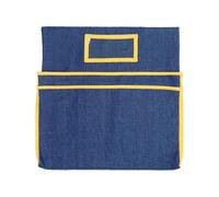 Portaoggetti per sedia in on 2 tasche, robusto contenitore in cotone per quaderni e documenti, si adatta alla maggior parte delle sedie scolastiche fino a 15,5 x 17 pollici