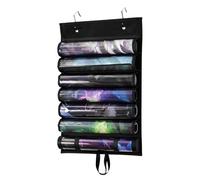 Portaoggetti per tubi Playmat - Borsa portaoggetti per tubi Playmat | Borsa contenitore per tappetino, supporto per tappetino da gioco appendibile, organizer con fessure trasparenti per riunioni di fa